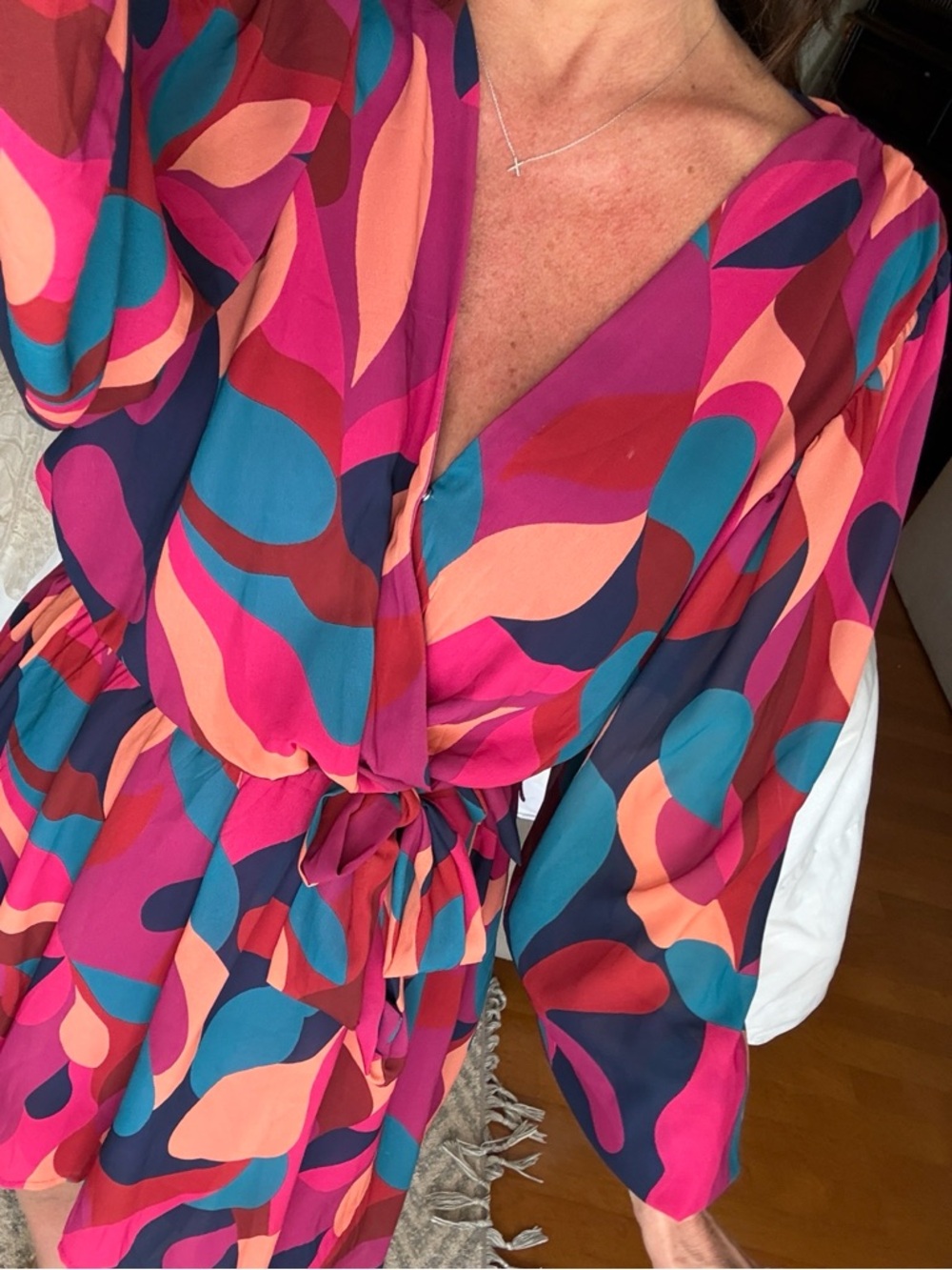 Vibrant Multicolor Women's Dress - Picture 7 of 8